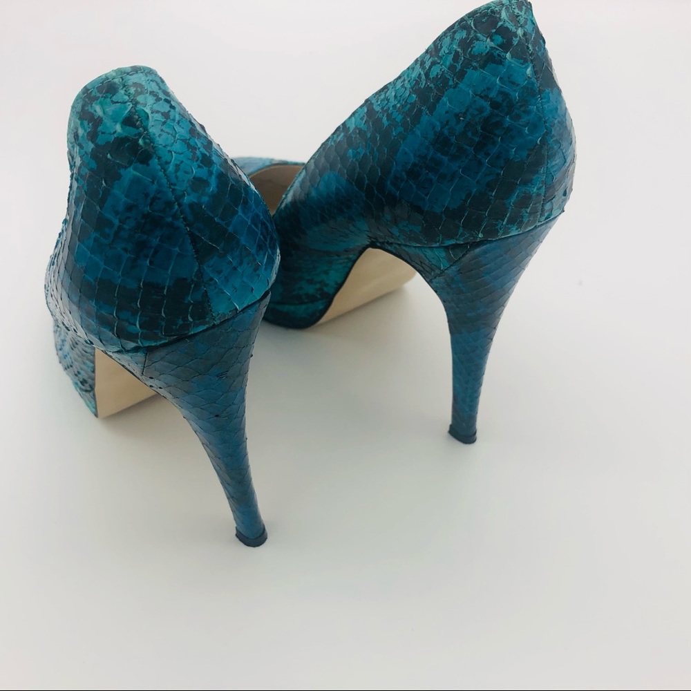 WITTNER Atwell SNAKESKIN leather Stiletto Heel Shoes | Size : 41  ~ NEW - Picture 9 of 15